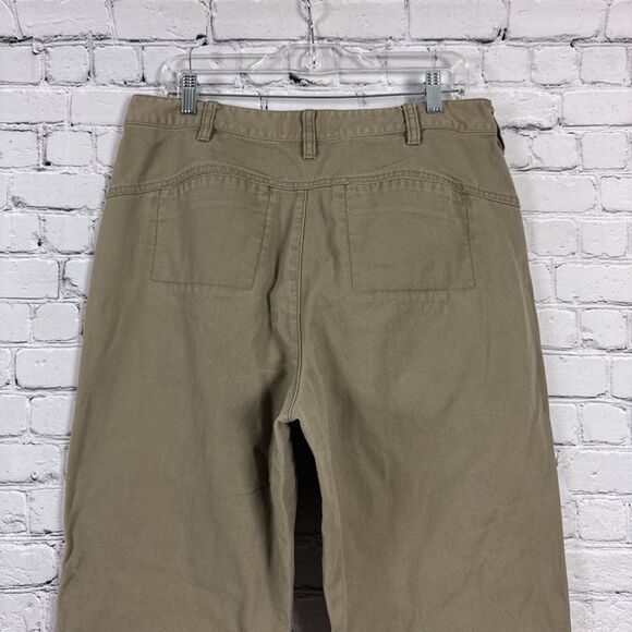 Vintage Genuine Filson Field Work Canvas Pants Women's 16 Olive Cotton Outdoors - Picture 9 of 13